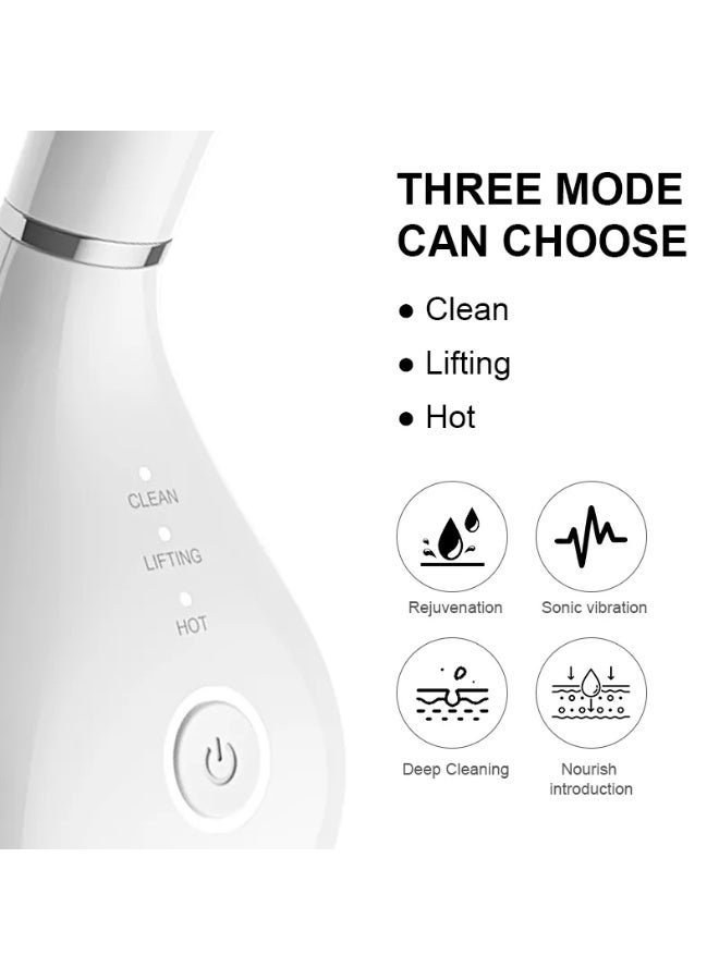 Face Massager Lift Device Electric: Facial Massager Lifting Machine Anti-Aging Neck Eye Device - 3 LED 42°C Heating EMS Microcurrent for Skin Firming - Neck Lifting Anti-Wrinkle Care Slimming Face - Image 2